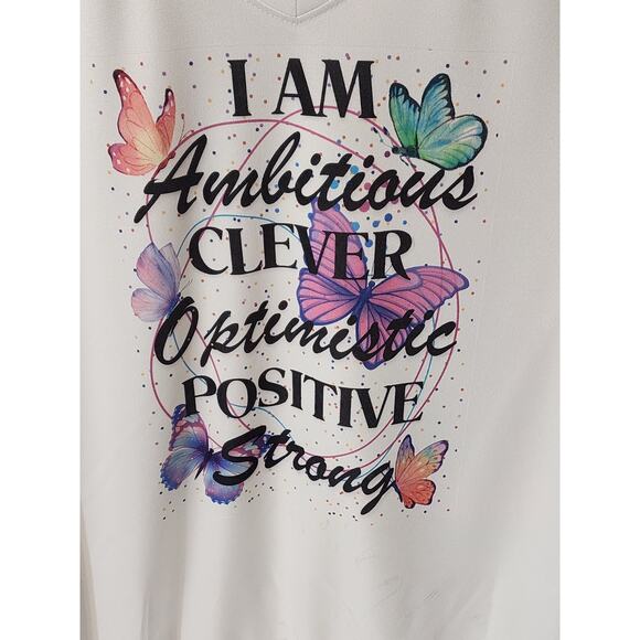 Positive Affirmation Tank Top Juniors M 5-7 Sublimation design on soft Polyester - Picture 1 of 3